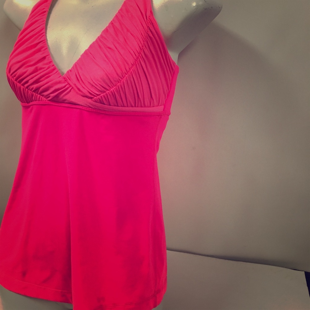 Lululemon Athletica hot pink racer back top size 4